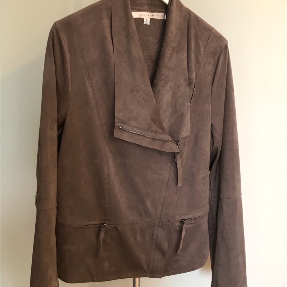 Faux Suede Moto jacket